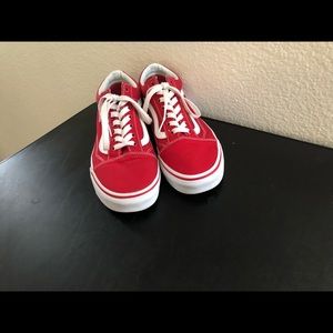 I’m selling these red old school vans!